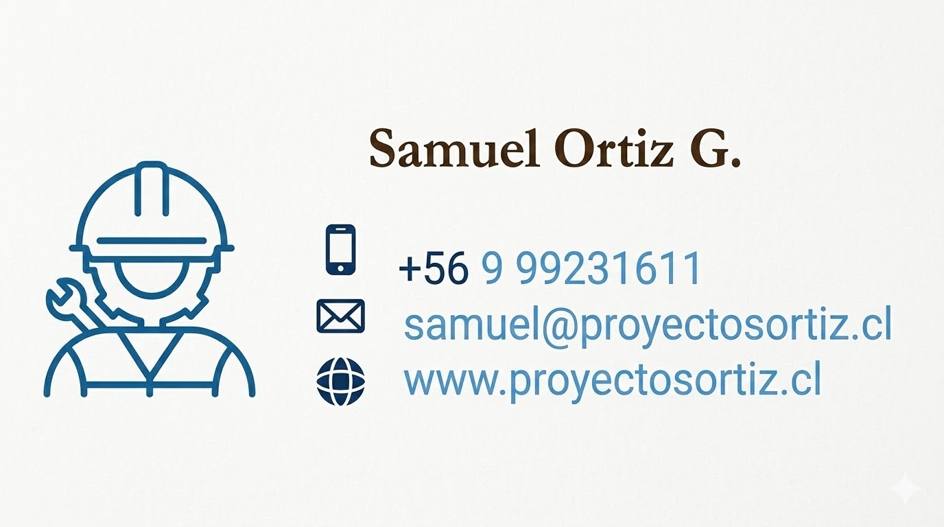Tarjeta de contacto Samuel Ortiz G.
